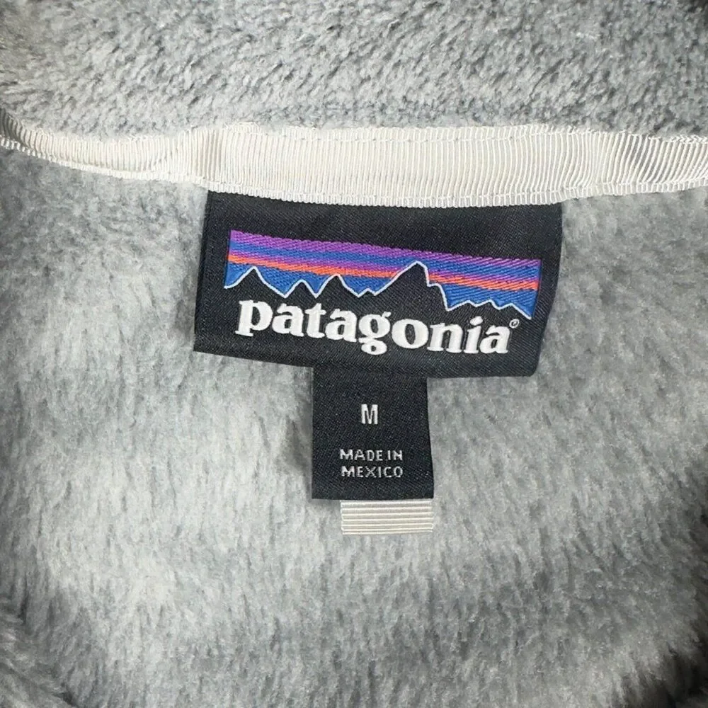 Patagonia Synchilla‎ Women’s Size Medium Gray Fleece Snap Pullover